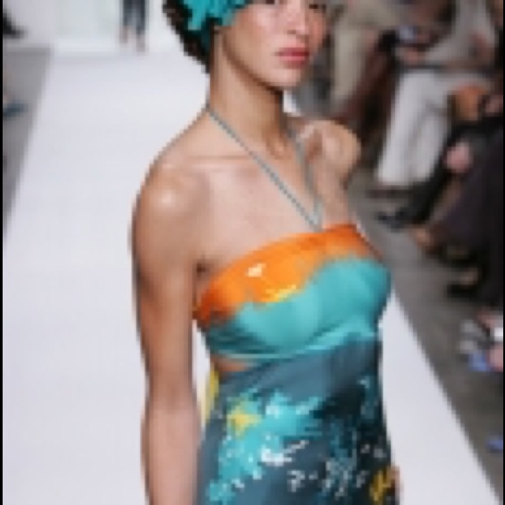 Candice Held Carmen Green Dream Dress in Teal NWT